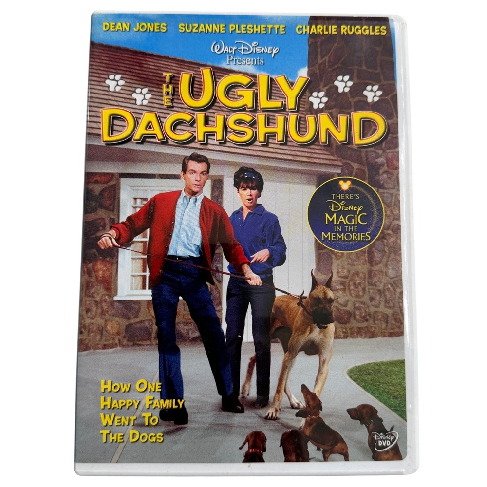 Disney The Ugly Dachshund DVD Dean Jones Family Comedy Widescreen Color Movie